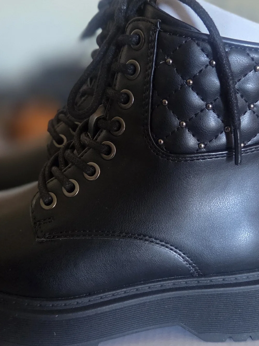 SONOMA Black Quilted Combat Boots